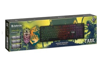 Клавиатура + мышь Defender Tark C-779 клав:черный мышь:черный USB LED 52779