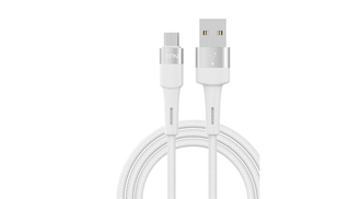 Кабель TFN Micro-USB, нейлон, 1.2м. Цвет:белый (TFN-C-ENV-MIC1MWH)