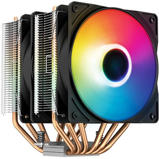 Вентилятор Deepcool NEPTWIN V3 Soc-AM4/1151/1200/1700 4-pin 15-27dB Al+Cu 220W 1039gr LED Ret