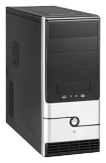 Корпус JNC 320 ATX Black-Silver-Shining 500W USB Audio