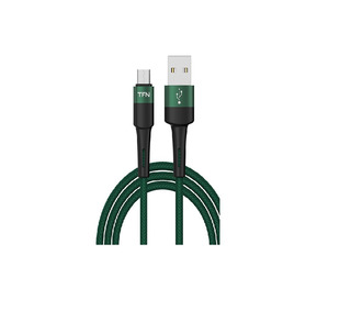 Кабель TFN Micro-USB, нейлон, 1.2м. Цвет:зеленый (TFN-C-ENV-MIC1MGRN)