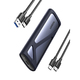 Внешний бокс UGREEN CM559 (15511) M.2 NVMe SSD Enclosure 10Gbps с кабелем USB-C к USB-C и USB-C к USB-A. Цвет: серый космос