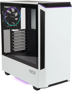 Корпус Hiper PW81 белый без БП ATX 4x120mm 2xUSB2.0 2xUSB3.0 audio bott PSU