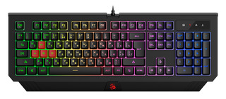 Клавиатура A4 Bloody B120N черный USB Multimedia for gamer LED