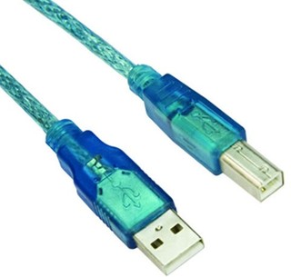 Кабель USB 2.0 АВ - 5,0 m (Vcom синий HQ)