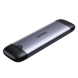 Внешний бокс для HDD UGREEN CM353 (70532) USB-C+USB-A M.2 M-Key Hard Drive Enclosure (10Gbps). Цвет: серый космос