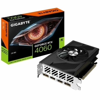 Видеокарта Gigabyte PCI-E 4.0 GV-N4060D6-8GD NV RTX4060 D6 8Gb 128bit GDDR6 2460/17000 HDMIx2/DPx2/HDCP