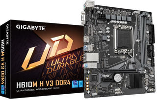 Материнская плата Gigabyte H610M H V3 DDR4 Soc-1700 Intel H610 2xDDR4 mATX AC`97 8ch(7.1) GbLAN+VGA+HDMI