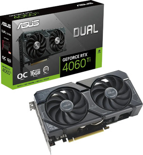 Видеокарта Asus PCI-E 4.0 DUAL-RTX4060TI-O16G NVIDIA GeForce RTX 4060TI 16Gb 128bit GDDR6 2520/18000 HDMIx1 DPx3 HDCP Ret