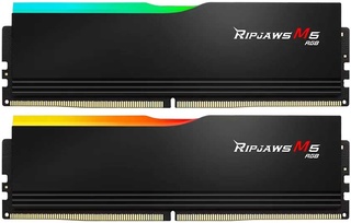 Память DDR5 96Gb 6400MHz G.SKILL RIPJAWS M5 RGB 2x48GB CL32 (32-39-39-102) 1.35V / F5-6400J3239F48GX2-RM5RK / Black