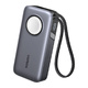 Внешний аккумулятор UGREEN PB527 (55434B) 10000mAh Power Bank 30W с магнитной зарядкой. Цвет: серый космос