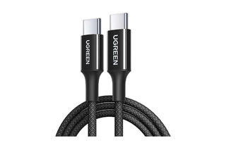 Кабель UGREEN L501 (65245) 60W USB-C to USB-C PD Fast Charging Braided Cable 3A Max. Длина: 2м. Цвет: черный