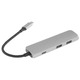 Хаб USB-C Satechi USB-C PD+2xUSB-A 3.2 Gen2 Multiport Adapter with HDMI 4K@60Hz Gray ST-P4SM