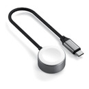 Беспроводное з/у Satechi USB-C Magnetic Fast-Charging Cable для Apple Watch Gray ST-QCAWM