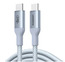 Кабель UGREEN L534 (75732) USB-C to USB-C PD Fast Charging Cable 240W 2м серебристо-голубой