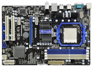Материнская плата ASRock 870iCafe Soc-AM3 AMD870 DDRIII ATX AC'97 6ch LAN-Gbt +RaiD
