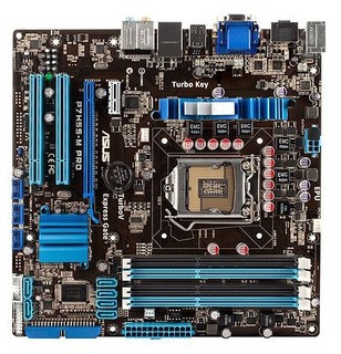 Материнская плата Asus P7H55-M PRO Soc-1156 iH55 DDRIII mATX SATA AC'97 8ch LAN-Gbt