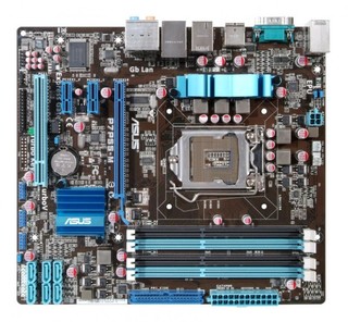 Материнская плата Asus P7P55-M Soc-1156 iP55 DDRIII mATX SATA AC'97 8ch LAN-Gbt +1394 +RaiD