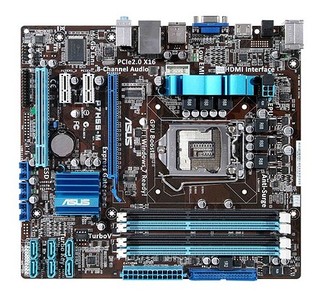 Материнская плата P7H55-M/USB3 Soc-1156 iH55 DDRIII mATX SATA AC'97 8ch LAN-Gbt +USB3.0