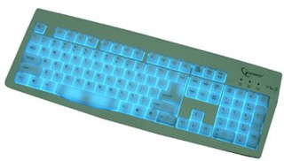 Клавиатура Gembird KB-9848L-UR  silver/USB