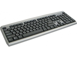 Клавиатура Defender Slim E KS-910 черно-серебристая PS/2