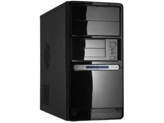 Корпус Linkworld 727-06 mATX Black-Silver 350W USB/Audio (с2128)