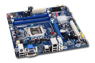 Мат.плата Intel Original DH55PJ Soc-1156 iH55 DDR3 mATX Audio 8ch+Gbe + DVI-D+VGA (RTL)