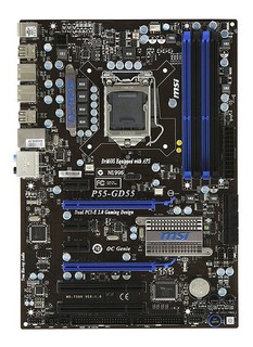 Материнская плата MSI P55-GD55 Soc-1156 iP55 DDRIII ATX SATA AC'97 8ch. LAN-Gbt +RaiD