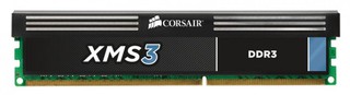Память DDD3 8192Mb 1600MHz, Corsair 2x4GB, 9-19-9-27, XMS3 Core i7,i5 CMX8GX3M2A1600C9
