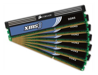 Память DDR3 12288Mb 1600MHz 6x2Gb 9-9-9-24, Core i7 Corsair HX3X12G1600C9
