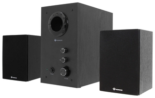 Колонки Konoos KNS-T300 2.1 2х5 Вт +10 Вт (черное дерево)