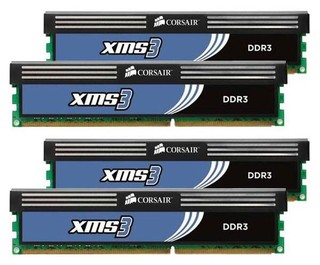 Память DDR3 8192Mb 1333MHz, Corsair 4x2Gb 9-9-9-24, XMS3 Classic, Corei7, Corei5 (CMX8GX3M4A1333C9)