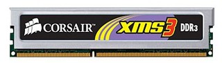 Память DDRIII 6144Mb 1333MHz Corsair 3x2Gb 9-9-9-24, XMS3 Classic, Corei7 support (TR3X6G1333C9)