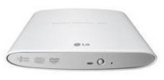 Привод DVD+/-RW LG GP08NU6W ext slim Retail белый