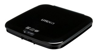 Привод DVD+/-RW Lite-On eTAU108-05 top load slim ext RTL черный