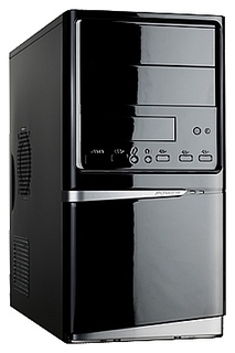 Корпус Linkworld 727-15 mATX Black-Silver 350W USB/Audio (c2128)