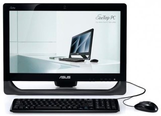 Моноблок  Asus ET2011E 20"  E350/2G/500G/DVD-RW/WF/Cam/W7HP/KB+m/black