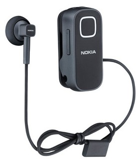 Беспроводная гарнитура Nokia BH-214 темно-серая