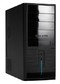 Корпус LinkWorld 321-61 black/silver C2128 w/o PSU ATX USB Audio Fan AirDuct