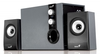 Колонки деревянные Genius SW-HF 2.1 1205,silver, 32Вт RMS