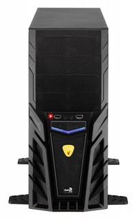 Корпус AeroCool VS-4 black w/o PSU ATX 2*USB audio mesh front panel