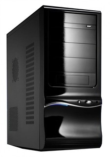 Корпус Texconn 3310 black w/o PSU ATX USB Audio 80*Fan Air duct