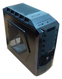 Корпус AeroCool Black Hawk black w/o PSU ATX 2*USB HD audio top docking 2.5/3.5