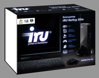 Неттоп iRU 115 Atom D525/1Gb/320Gb/nVidia GT218/WiFi/HDMI,D-SUB,2xUSB,LAN-Gbt/Meego/black
