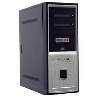 Корпус H-208 Black-Silver 350W 20+4pin SATA USB/Audio