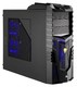 Корпус AeroCool X-Warrior black w/o PSU ATX 2*USB audio SECC 0.6mm  fans blue LED