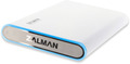 Внешний корпус для HDD ZALMAN ZM-HE250U3 белый алюминиевый бокс для 2.5” SATA HDD, USB3.0, LED подсветка, переносной чехол