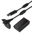 Комплект зарядный Microsoft Play and Charge Kit Black для Xbox 360 (NUF-00002)
