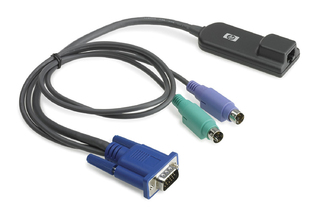 Адаптер HP Rack Option - IP/KVM (CAT5 based) Console Interface adapter (single pack) (262588-B21)