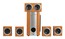 Колонки Sven HT-435R wood 5.1 5x15Вт+35Вт RMS 110Вт ПДУ дерево
